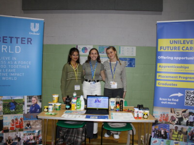 Unilever stand at apprenticeship fair