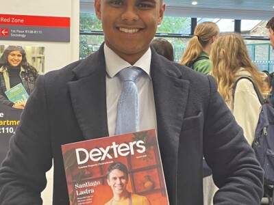Photo of Alumni Callum Gibbons at Careers Fair