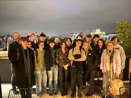 Group shot of music students in London